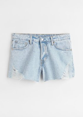 Жіночі джинсові шорти Boyfriend 9O-s H&M (56895) W36 Блакитні 56895 фото