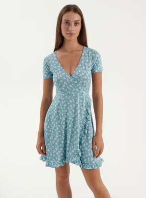 Женское платье с узором House brand (57049) XS Голубое 57049 фото