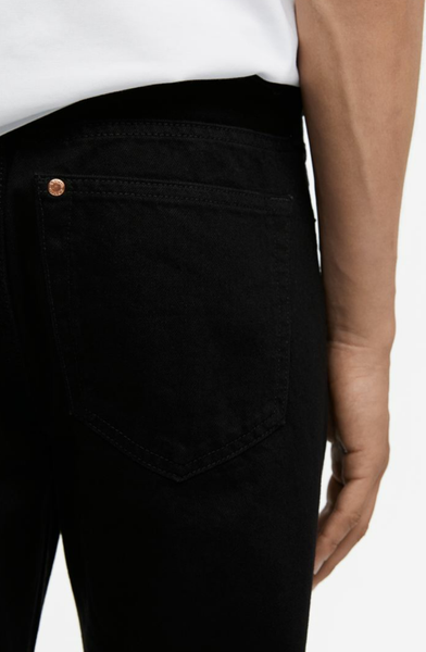 Чоловічі джинси Straight Relaxed Fit H&M (56045) W30L32 Чорні 56045 фото