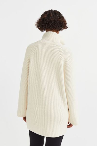 Женский свитер на молнии Н&М (10048) XL Молочный 10048 фото