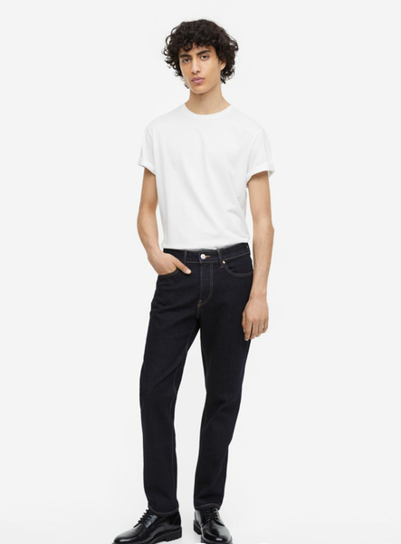 Чоловічі джинси Regular fit stretch H&M (56324) W30 L32 Темно-сині 56324 фото