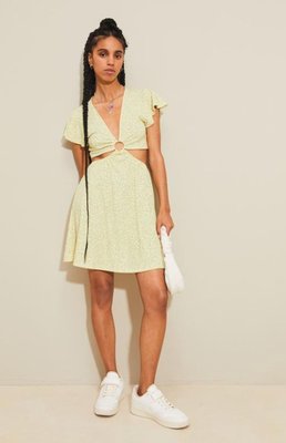 Жіноча сукня з розрізами Н&М (56055) М Жовта 57055 фото