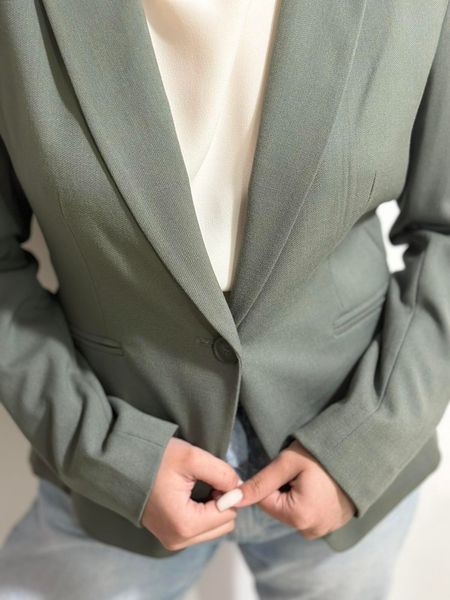 Жіночий приталений піджак Н&М (56960) L Зелений  56960 фото