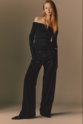 Жіночі атласні штани Н&М (56522) XS Чорні 56522 фото