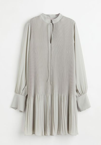 Жіноча сукня плісе H&M (10201) XS Сірий 10201 фото