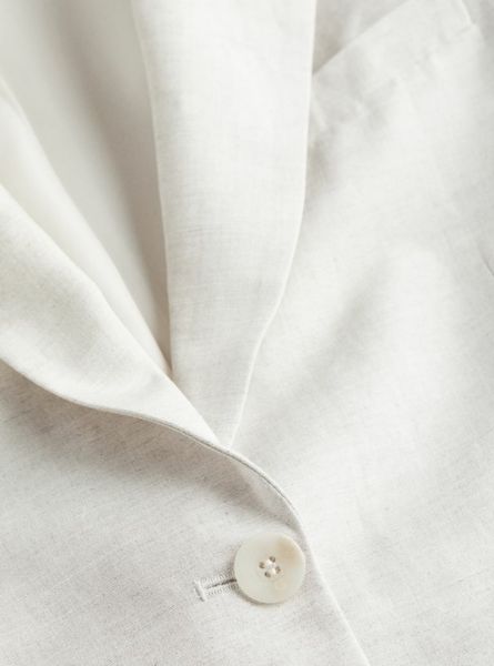 Жіночий лляний піджак Н&М (56593) L Білий 56593 фото