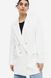 Жіночий двобортний піджак Н&М (56962) XS Білий  56962 фото 5