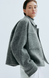 Жіноча куртка із вовняної суміші Н&М (56226) М Темно-сіра 56226_m фото 6