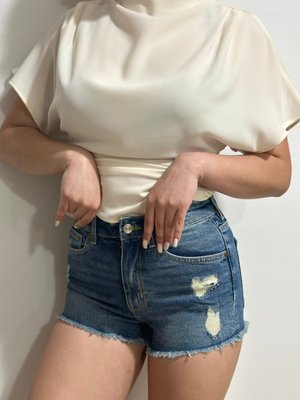 Жіночі джинсові шорти  з високою талією Н&М (56963) W32 Сині 56963 фото