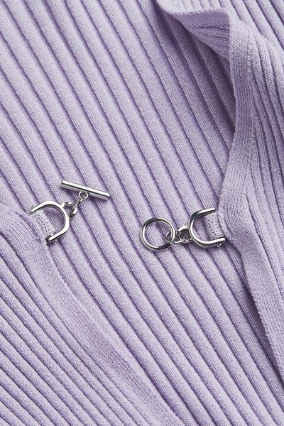 Жіночий приталений кардиган H&M (10203) S Фіолетовий 10203 фото