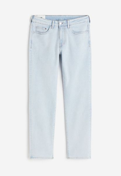 Чоловічі прямі звичайні джинси Н&М (56874) W31 L32 Блакитні  56874 фото