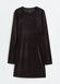Женское велюровое платье с открытой спиной Н&М (56730) М Черное  56730 фото 5