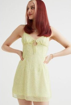 Жіноча шифонова сукня Н&М (57058) М Жовта 57058 фото