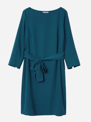 Жіноча сукня з поясом Н&М (56733) XS Темно-синя  56733 фото