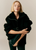 Жіноча плюшева куртка Н&М (56523) XS Чорна 56523 фото