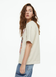 Жіноча футболка оверсайз з принтом Н&М (55810) XS Світло-бежева 55810 фото 4