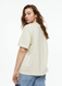 Жіноча футболка оверсайз з принтом Н&М (55810) XS Світло-бежева 55810 фото 6