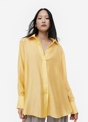 Жіноча сорочка H&M (55838) XS Жовта 55838 фото