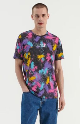 Чоловіча бавовняна футболка House brand (56761) XL Фіолетова  56761 фото