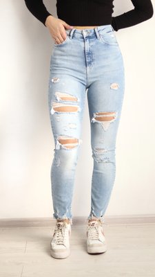 Жіночі джинси Super skinny Н&М (55702) W28 L32 Блакитні 55702 фото