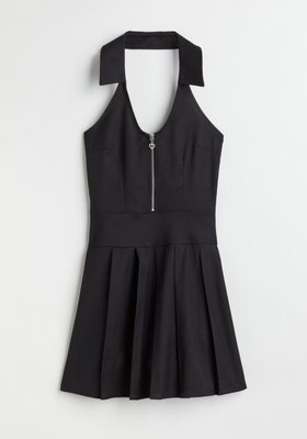 Жіноча сукня з горловиною і коміром Н&М (57061) М Чорна 57061 фото