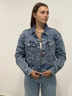 Жіноча джинсова куртка Н&М (56968) S Синя 56968 фото