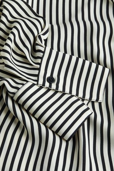 Жіноча блуза на зав’язку H&M (73229) XS Чорна 73229 фото