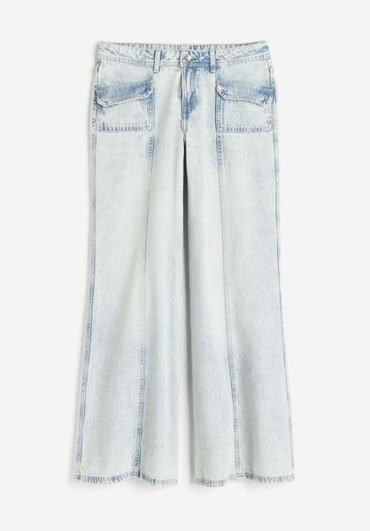 Жіночі джинси Wide Regular H&M (56812) W34 Блакитні 56812 фото