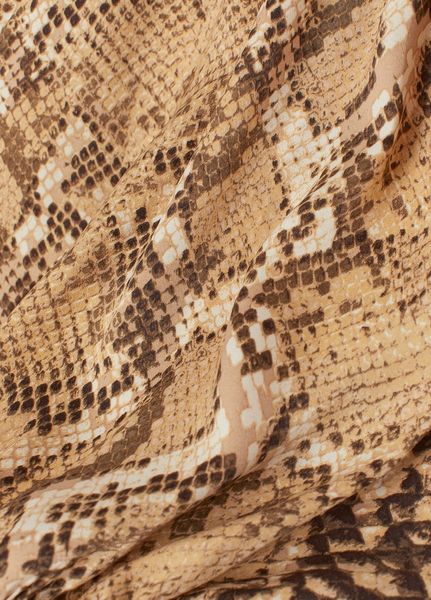 Жіноча блуза зміїного принту H&M (10209) L Коричнева 10209 фото