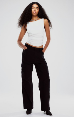 Жіночі штани карго H&M (56164) S Чорні 56164_ фото