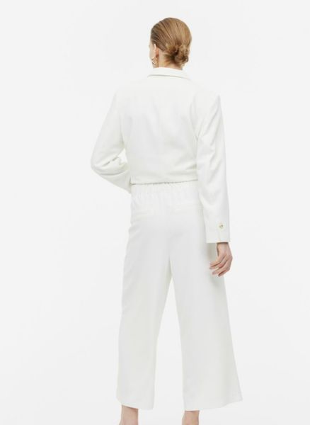 Жіночі штани кюлоти H&М (55619) XS Білі 55619 фото