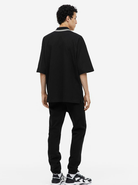 Чоловічі спортивні штани Slim Fit H&M (56489) S Чорні 56489 фото