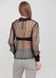 Женская прозрачная блузка H&M (10210) L Черная 10210 фото 2