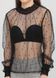 Женская прозрачная блузка H&M (10210) L Черная 10210 фото 3