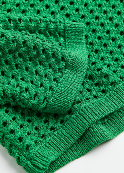 Жіночий ажурний светр Н&М (56132) XS Зелений 56132 фото