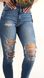 Жіночі джинси з високою талією Super skinny Н&М (55703) W28 L32 Сині 55703 фото 2