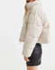 Женская стеганная куртка Н&М (10007) M Светло-бежевая 10007 фото 4