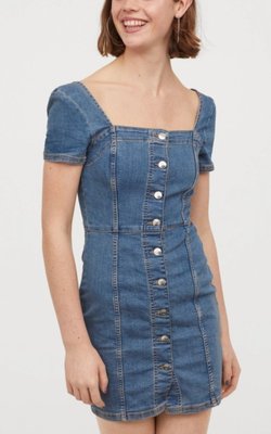 Жіноча джинсова сукня Н&М (57034) S Синя 57034 фото