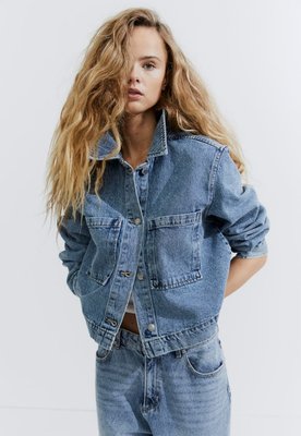 Жіноча куртка джинсова Н&М (56813) XS Синя  56813 фото