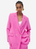 Жіночий піджак оверсайз Н&М (55744) XS Рожевий 55744 фото