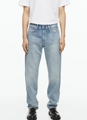 Чоловічі звужені джинси H&M (55678) W33 L32 Блакитні 55678 фото