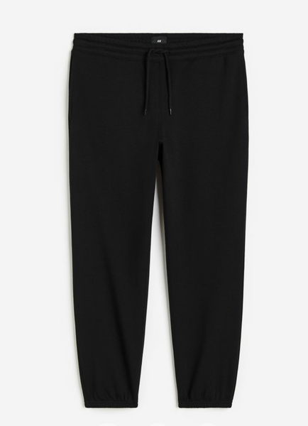 Чоловічі спортивні штани Relaxed Fit H&M (56391) XL Чорні 56391_ фото