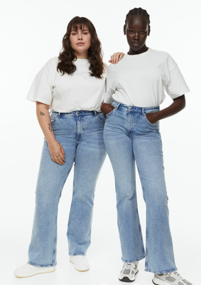 Женские джинсы Bootcut Н&М (55768) W36 Голубые 55768 фото