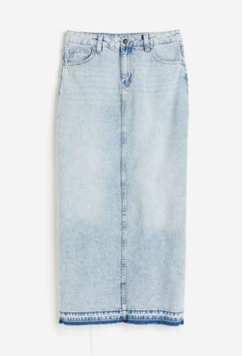Жіноча джинсова спідниця максі Н&М (56986) S Блакитна 56986_ фото