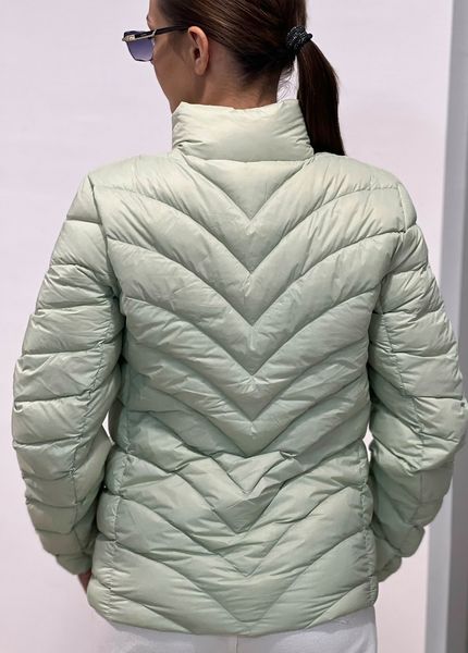 Жіноча стьобана куртка М&S (56096) 8 Світло-зелена 56096 фото