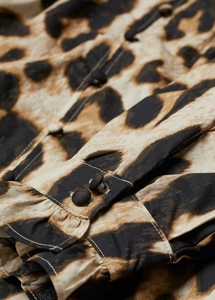 Жіноча леопардова сорочка H&M (10215) L Коричнева 10215 фото