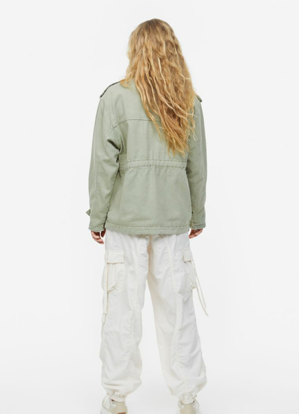 Жіноча джинсова куртка H&M (67555) XXS Зелена 67555 фото