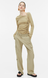 Женские брюки карго из льняной смеси Н&М (55997) XS Бежевые 55997 фото 2