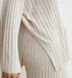 Жіночий светр в рубчик Н&М (56446) S Світло-бежевий  56466 фото 2