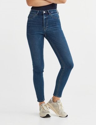 Женские джинсы скини H&M (10041) W36 Cиние 10041 фото
